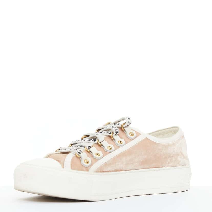 Dior WalknDior Pink Velvet Good condition - Box View