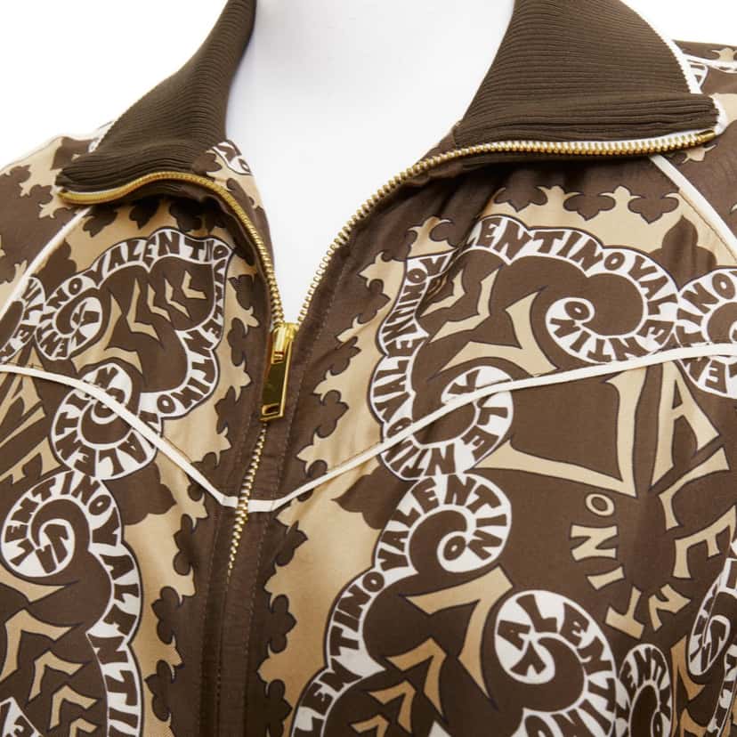 VALENTINO GARAVANI Product Brown Silk Good condition - Back View