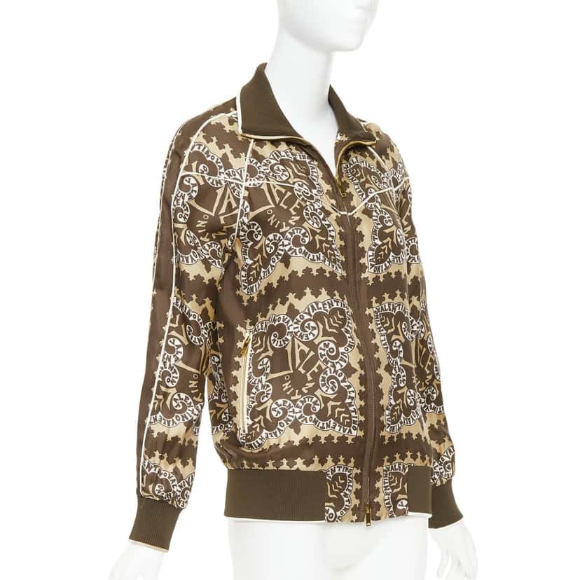 VALENTINO GARAVANI Product Brown Silk Good condition - Model View