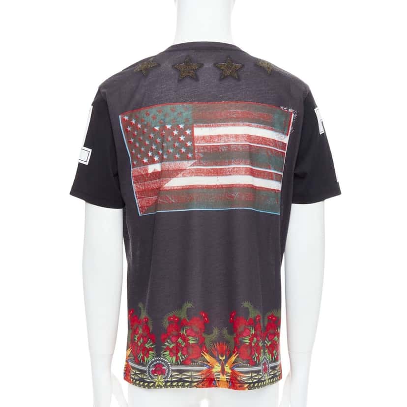 Givenchy Star Applique Shirt Black Polyester Very good condition - Front View