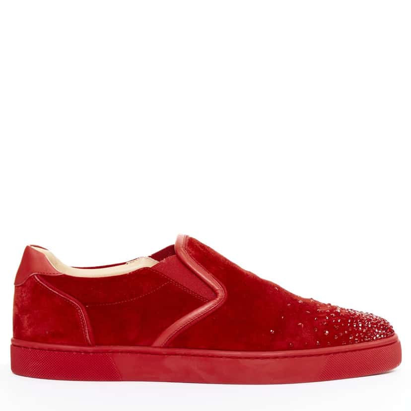 Christian Louboutin Sailor Boat Red Suede Fair condition - Front View