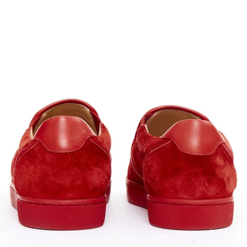 Christian Louboutin Sailor Boat Red Suede Fair condition - Box View