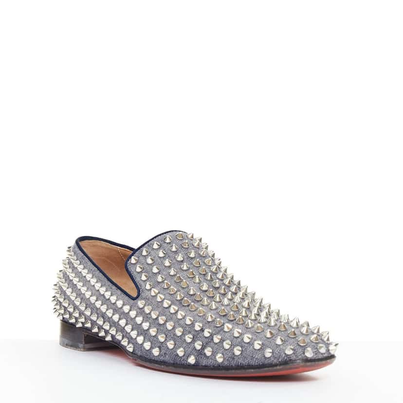 Christian Louboutin Dandelion Spikes Blue Denim Good condition - Inside View