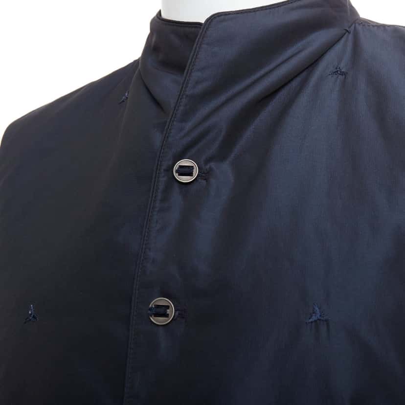 Shiatzy Chen Padded Coin Vest Navy Polyester Good condition - Back View