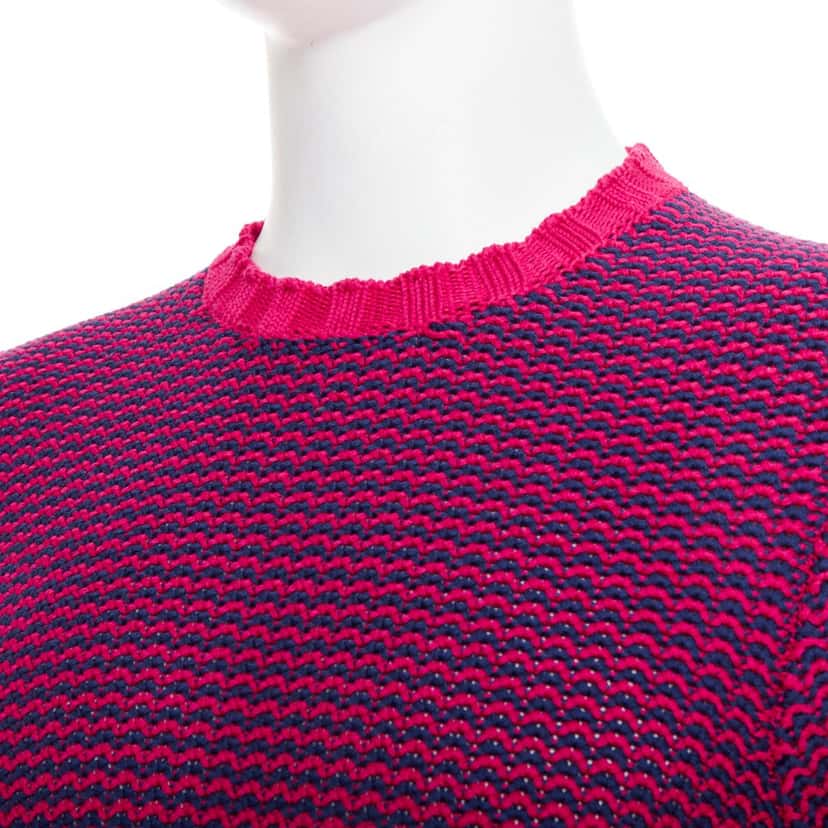 Drumohr Scallop Collar Sweater Pink Cotton Never worn, with tag - Back View