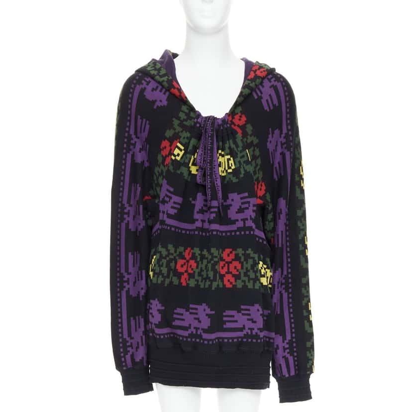 Bernhard Willhelm Pixel Print Sweater MultiColor Wool Good condition - Front View