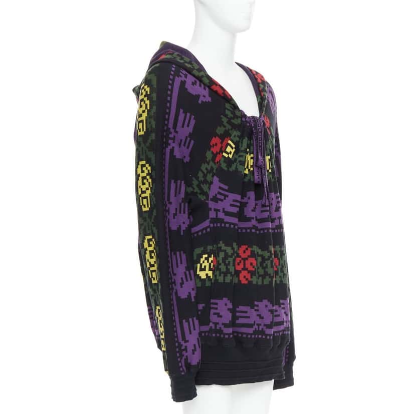 Bernhard Willhelm Pixel Print Sweater MultiColor Wool Good condition - Inside View