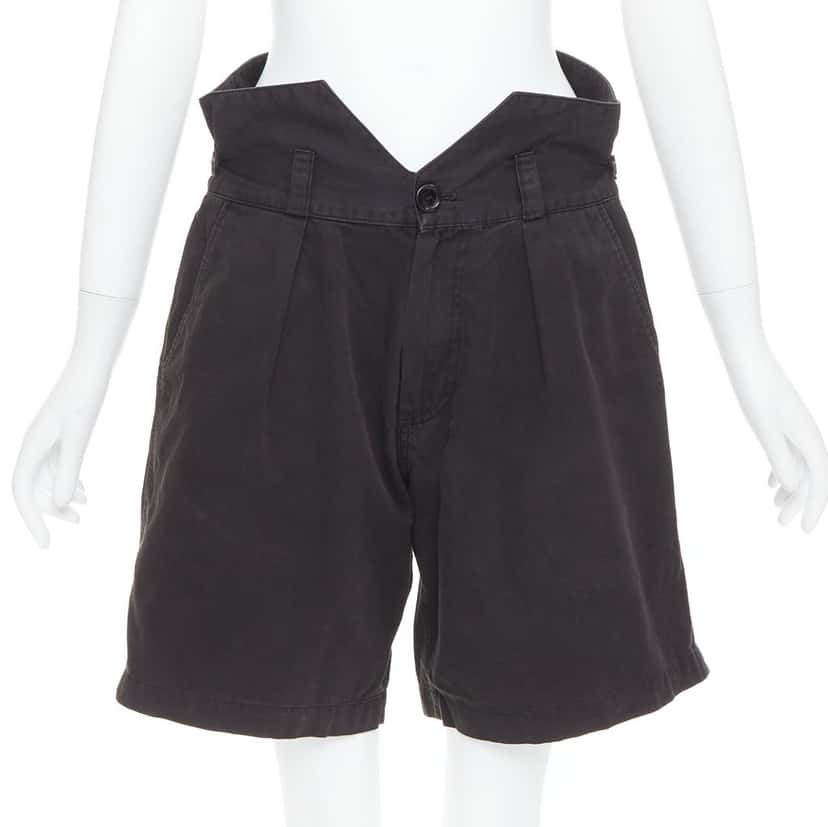 Raf Simons Baroque Print Shorts Black Cotton Fair condition - Front View