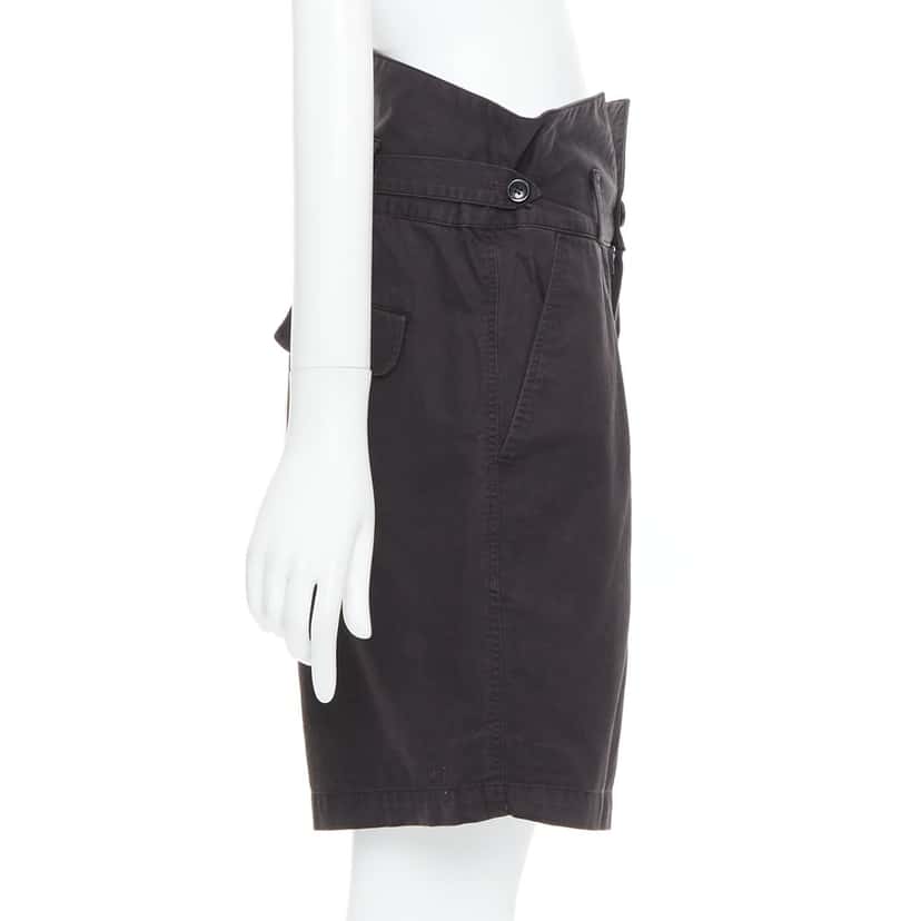 Raf Simons Baroque Print Shorts Black Cotton Fair condition - Model View