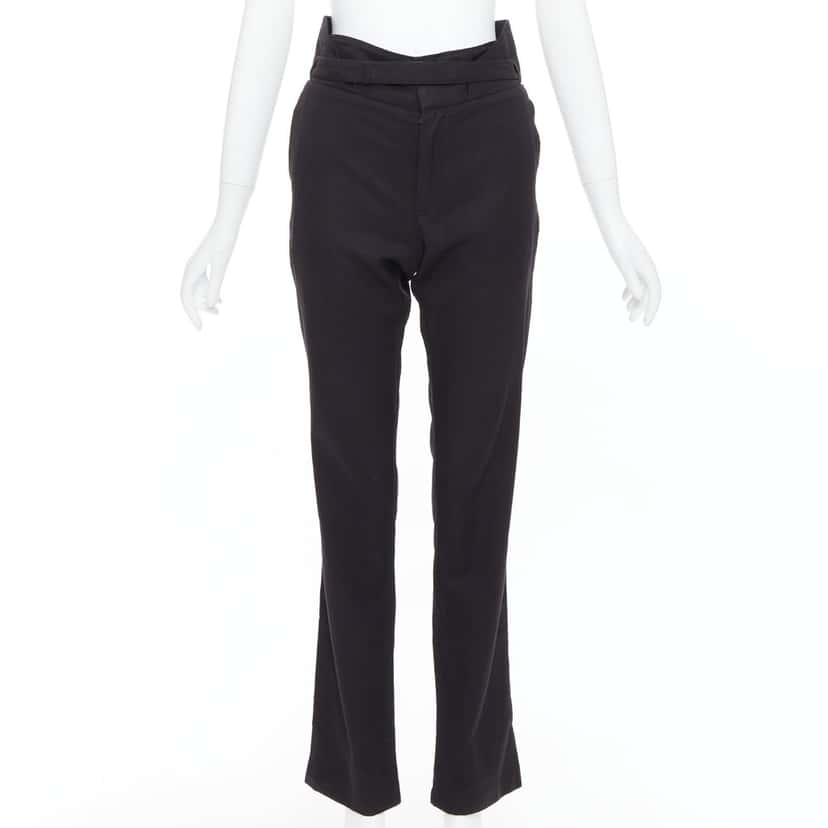 Raf Simons Paperbag Wool Pants Black Wool Fair condition - Front View