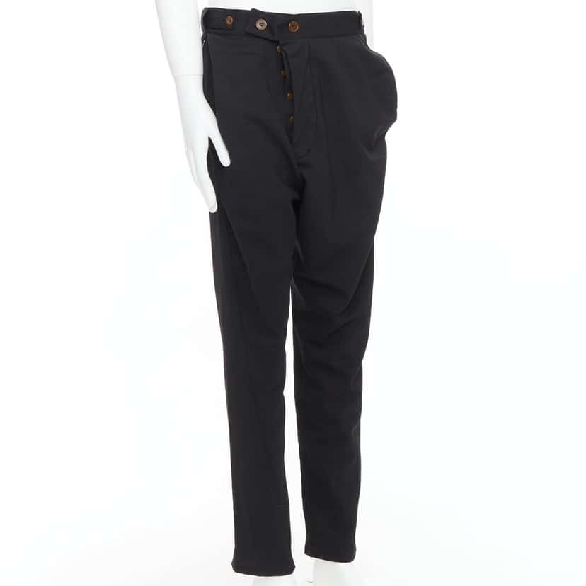 Vivienne Westwood Drop Crotch Pants Black Polyester Very good condition - Inside View