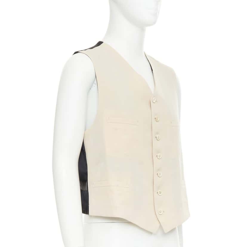 Yohji Yamamoto Product Beige Wool Fair condition - Front View