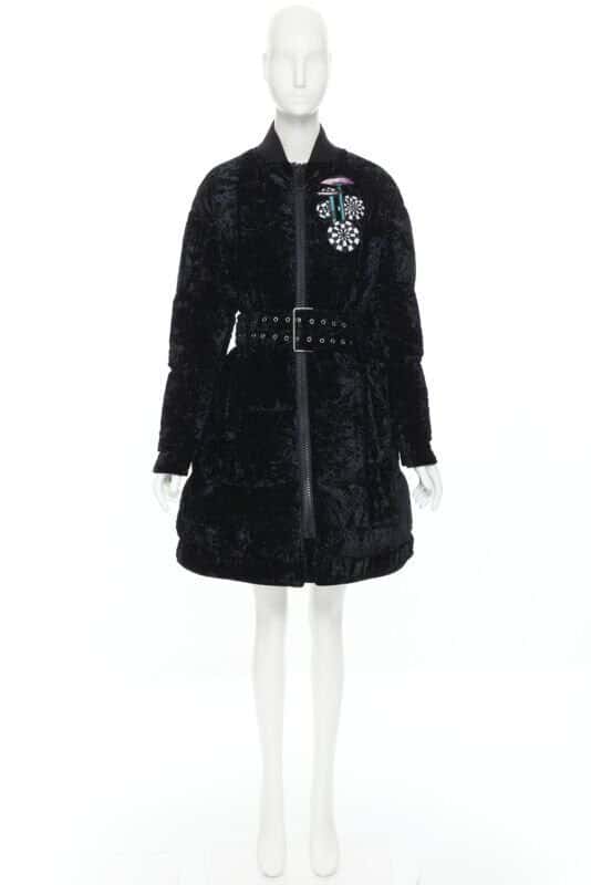 Versus Black Velvet Puffer Jacket Black Velvet Never worn, with tag - Inside View