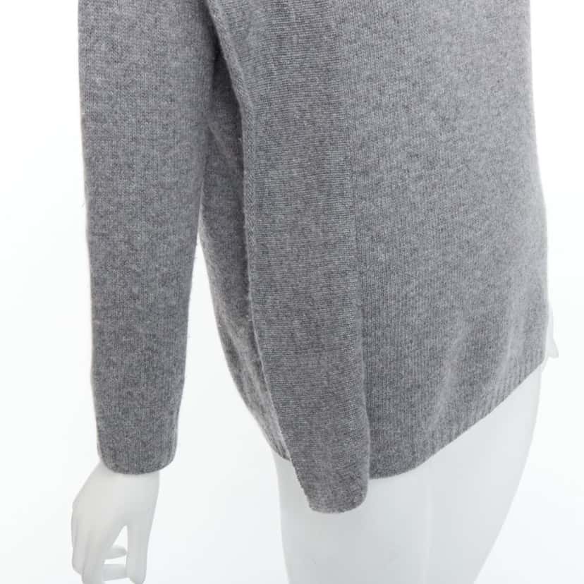Prada Asymmetric Panel Sweater Grey Fair condition - Back View