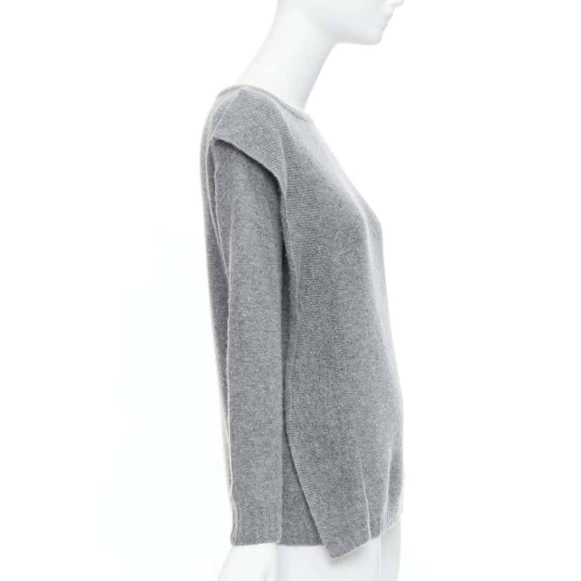 Prada Asymmetric Panel Sweater Grey Fair condition - Model View