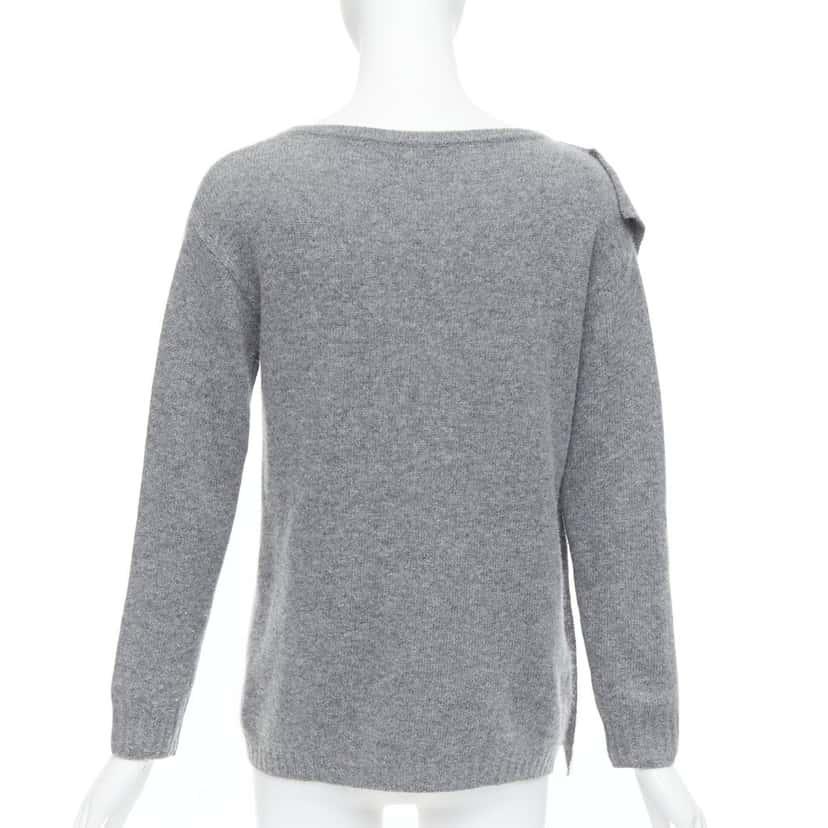 Prada Asymmetric Panel Sweater Grey Fair condition - Box View