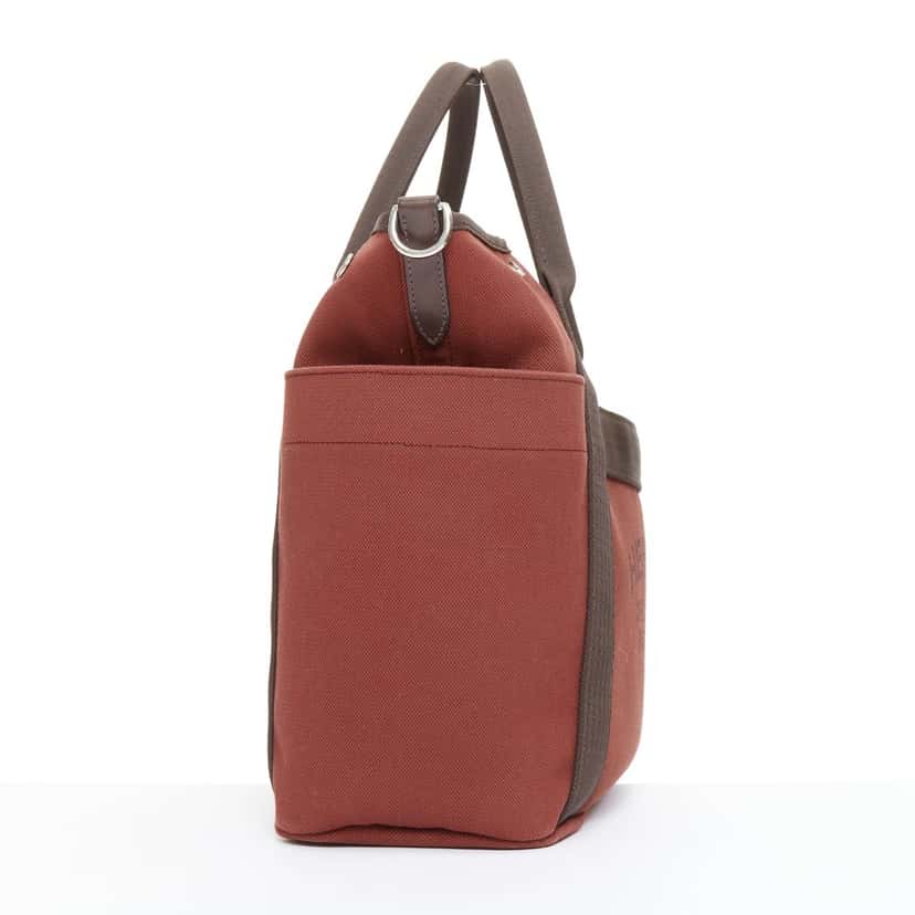 Hermes Sac de Panage Grooming Bag Burgundy Good condition - Model View