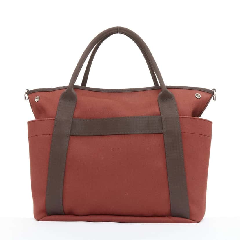 Hermes Sac de Panage Grooming Bag Burgundy Good condition - Box View