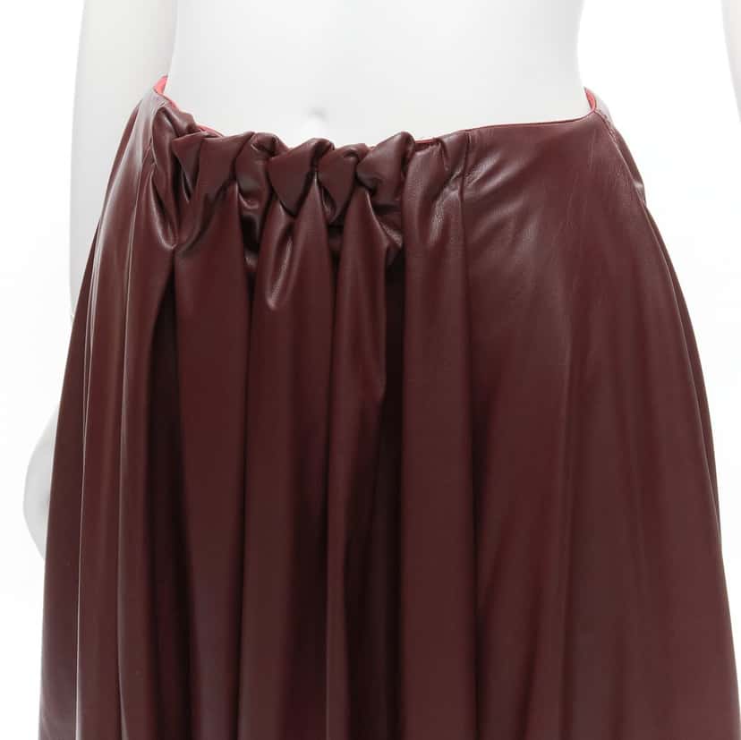 Roksanda Ruched A-line Skirt Burgundy Very good condition - Back View