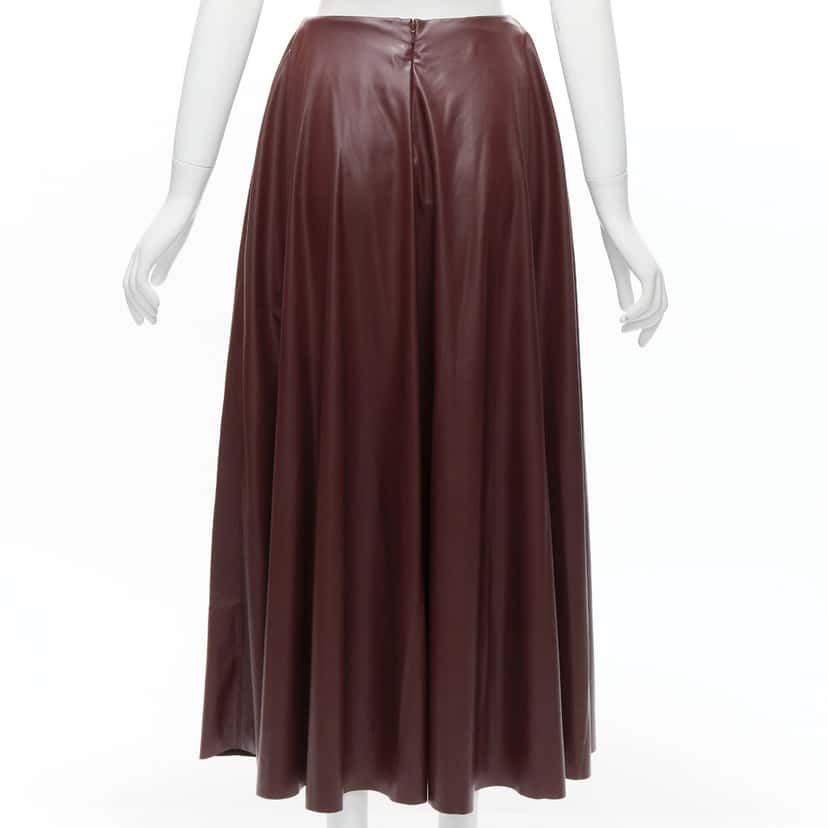 Roksanda Ruched A-line Skirt Burgundy Very good condition - Box View
