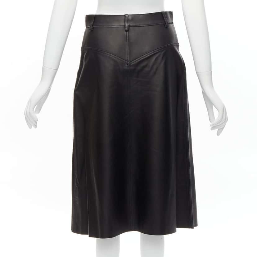 Dion Lee Leather Slit Skirt Black Leather Fair condition - Box View