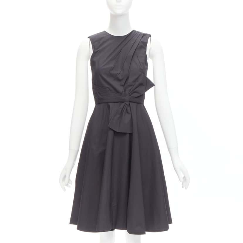 Prabal Gurung Striped Knot Tunic Black Cotton Never worn - Front View