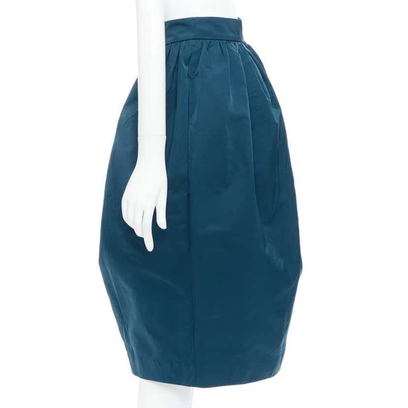 Rochas Bubble Cocktail Skirt Green Polyester Never worn, with tag - Model View