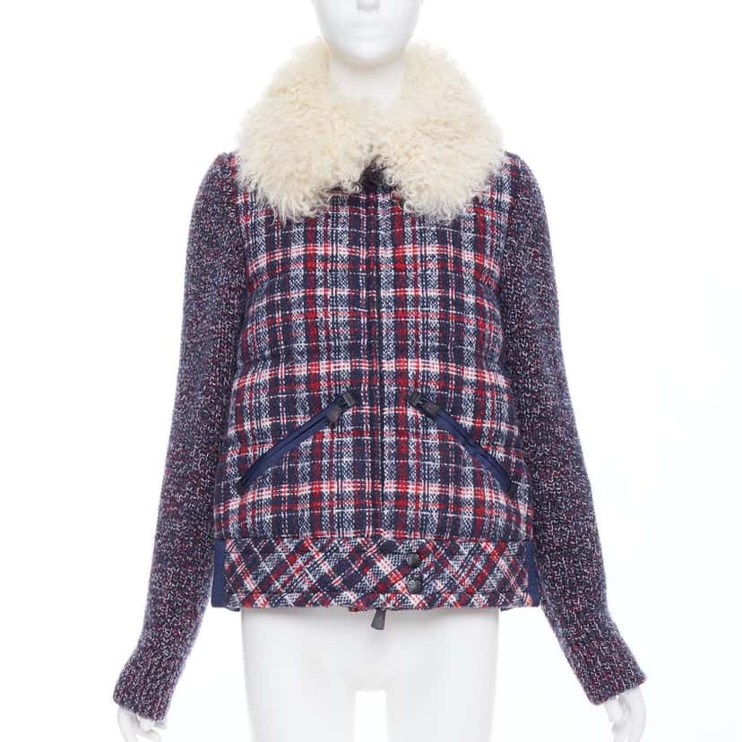 Moncler Soleil Blue Tweed Very good condition - Front View