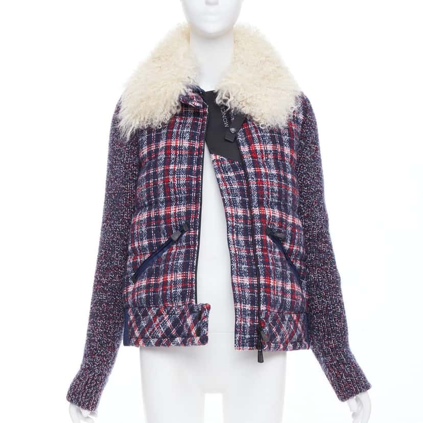 Moncler Soleil Blue Tweed Very good condition - Inside View