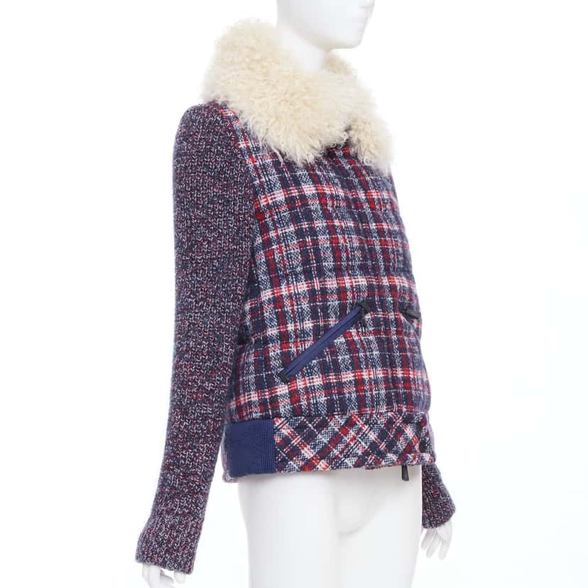 Moncler Soleil Blue Tweed Very good condition - Model View