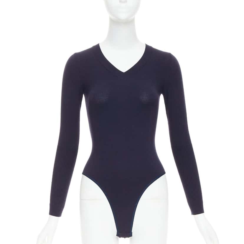 Alaia Product Navy Wool Very good condition - Front View