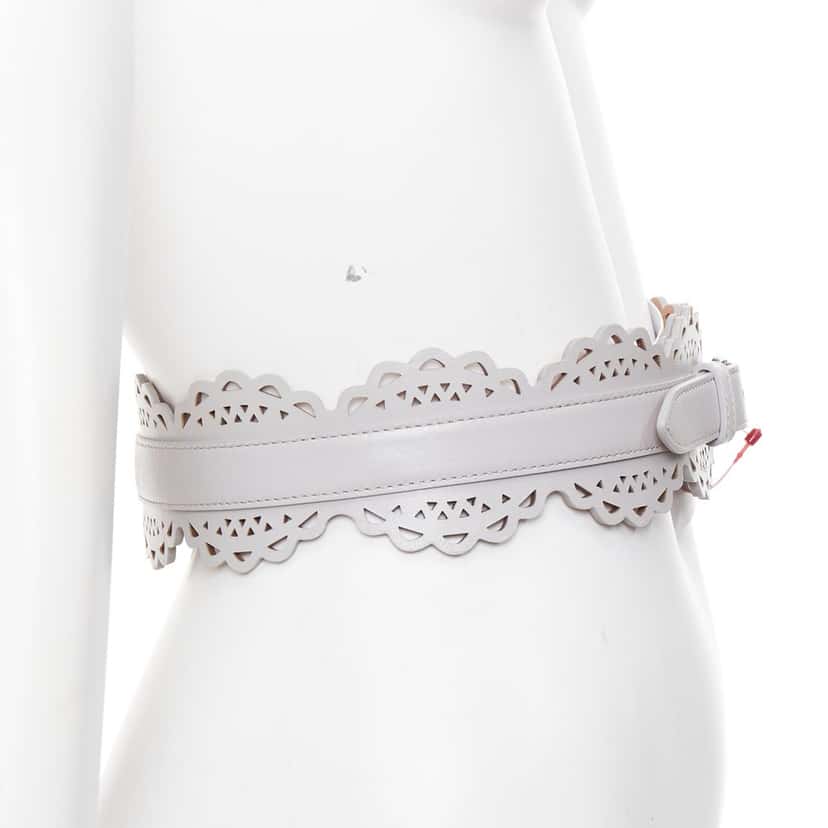 Alaia Product Grey Leather Very good condition - Inside View