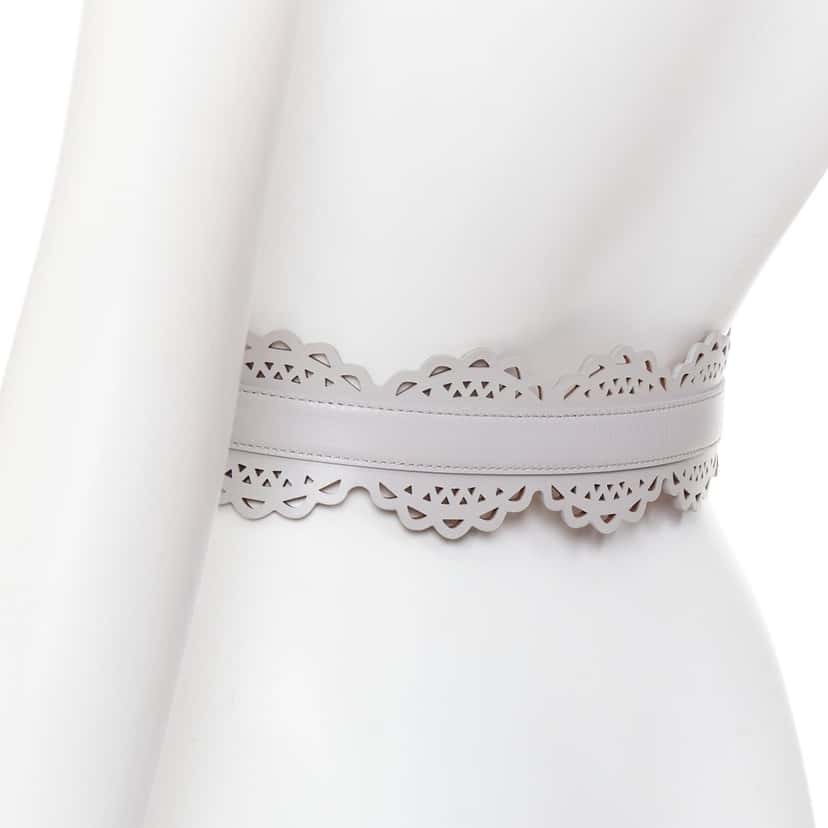 Alaia Product Grey Leather Very good condition - Box View