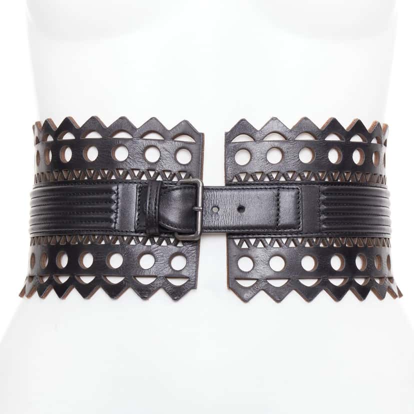 Alaia Product Black Leather Very good condition - Front View