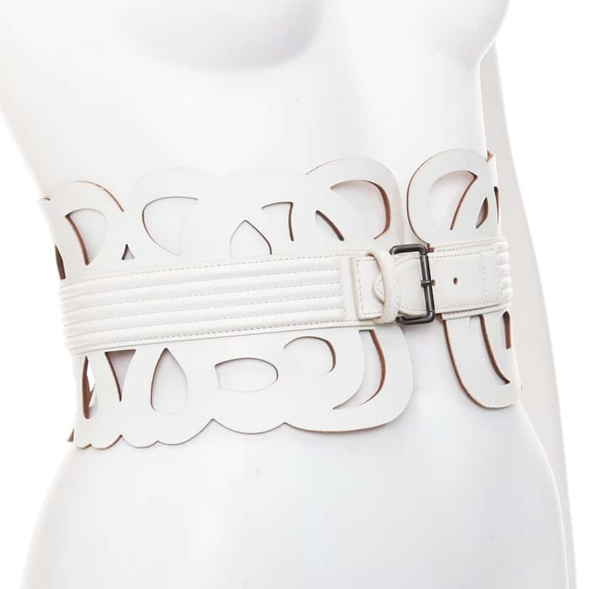 Alaia Product White Leather Very good condition - Back View