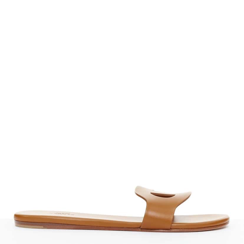 Hermes Lisboa Brown Leather Very good condition - Back View