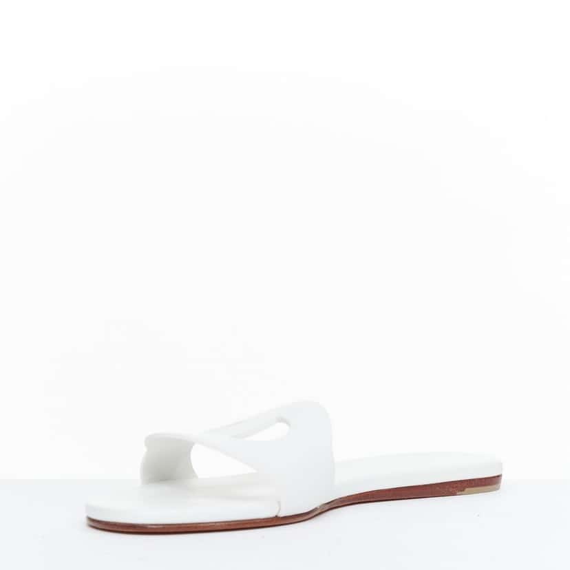 Hermes Lisboa White Leather Very good condition - Model View