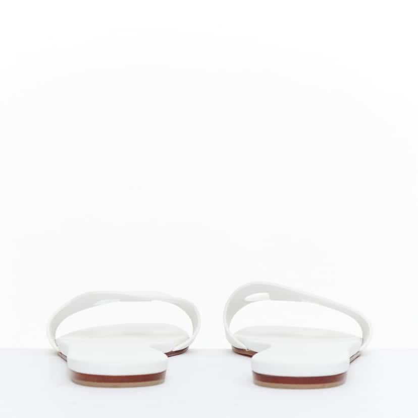 Hermes Lisboa White Leather Very good condition - Box View