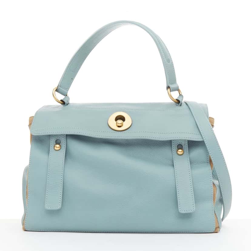 Yves Saint Laurent Muse 2 Blue Leather Good condition - Front View