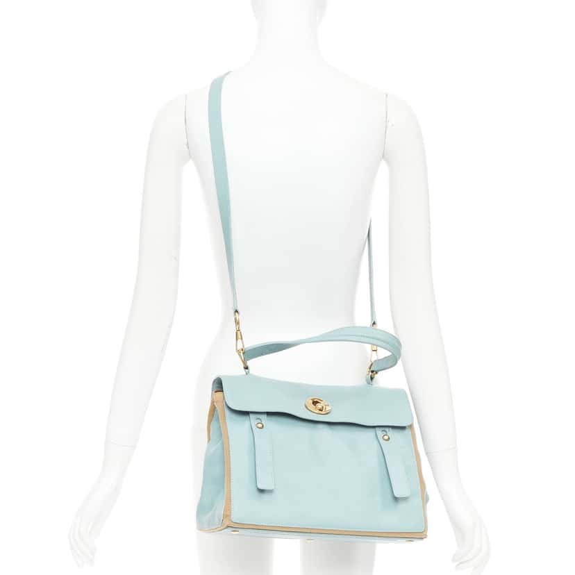 Yves Saint Laurent Muse 2 Blue Leather Good condition - Back View