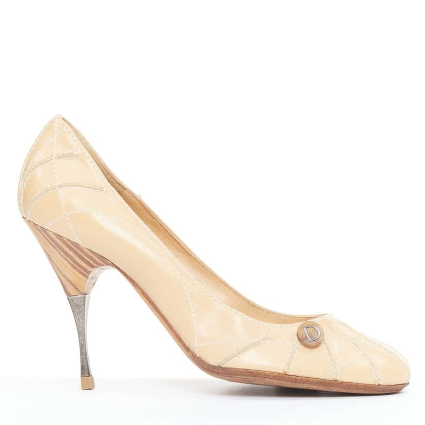 Dior Product Beige Leather Fair condition - Front View