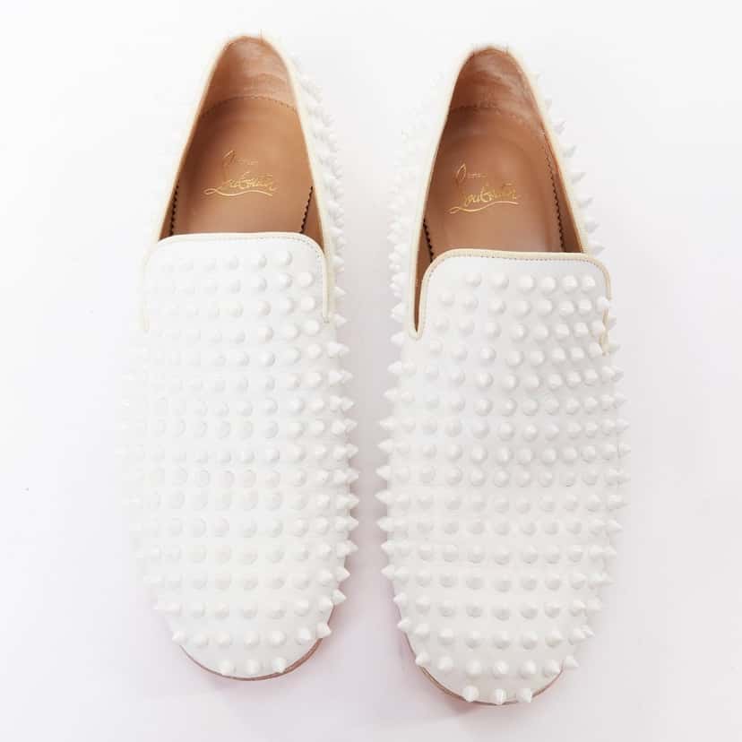 Christian Louboutin Dandelion White Leather Fair condition - Back View