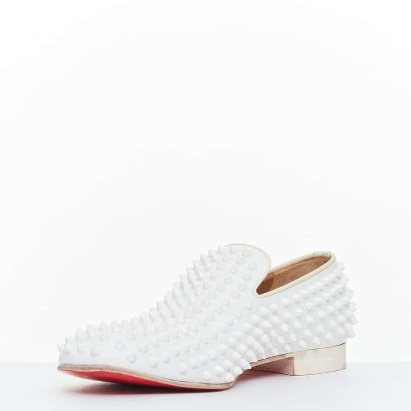 Christian Louboutin Dandelion White Leather Fair condition - Model View