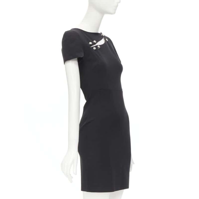 Versus Lionhead Punk Dress Black Viscose Never worn - Inside View