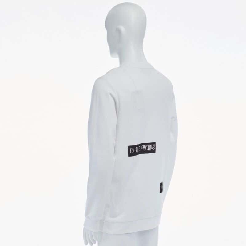 Raf Simons Abstract Patchwork Pullover White Cotton Never worn, with tag - Box View
