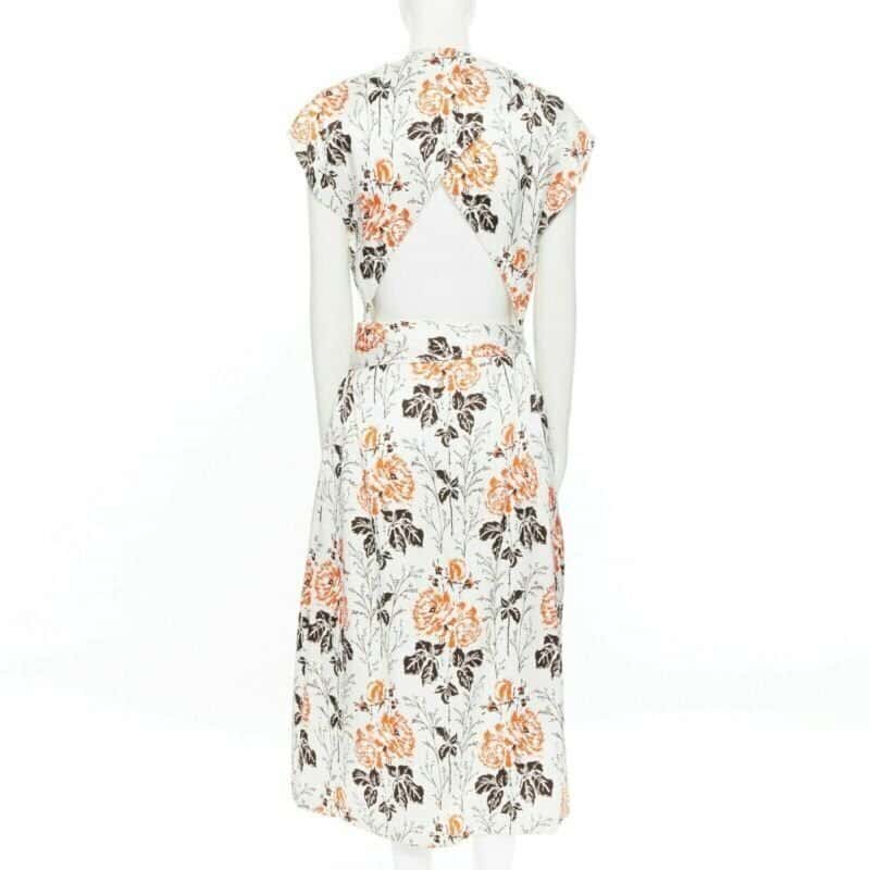 Victoria Beckham Open back dress Beige Viscose Very good condition - Box View