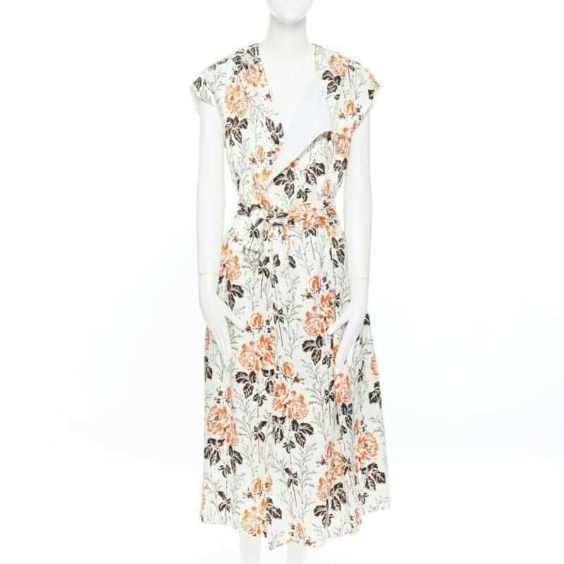 Victoria Beckham Open Back Dress Beige Viscose Never worn, with tag - Front View