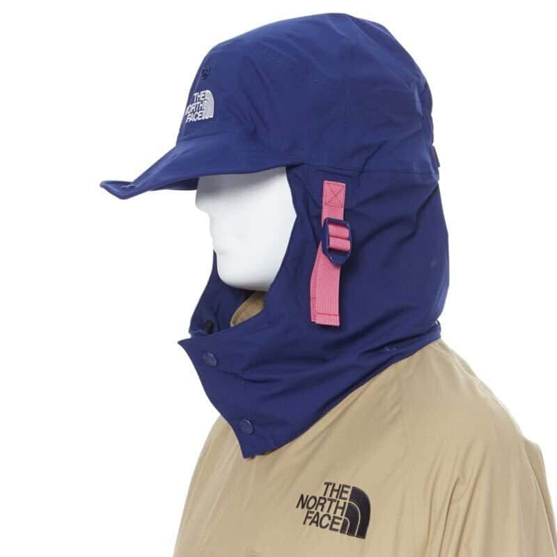 The North Face Tan Blue Raincoat Beige Polyester Never worn, with tag - Back View