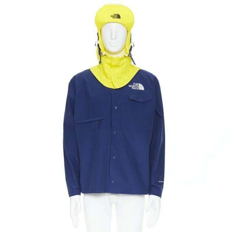 The North Face Blue Duty Jacket Blue Cotton Never worn, with tag - Front View