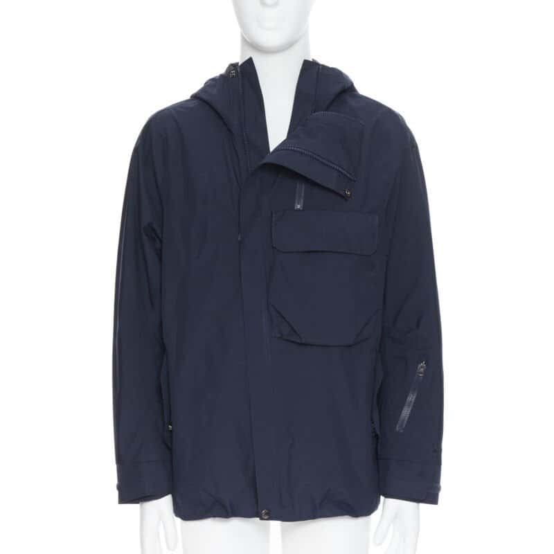 The North Face Blue Hood Windbreaker Blue Very good condition - Front View